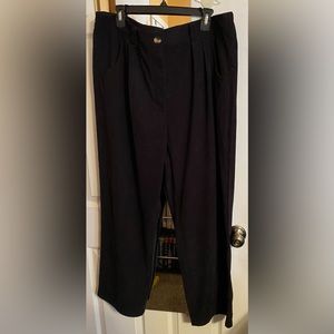 HALARA Mid-Rise Black Corduroy Casual Pants - Size 18